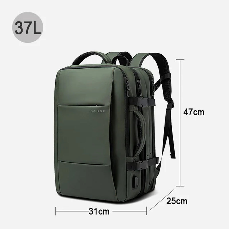 Expandable Men'S Backpack Waterproof 17.3 in Laptop Backpack Man Large Capacity Hiking Travel Bag Male Backpacks for Men